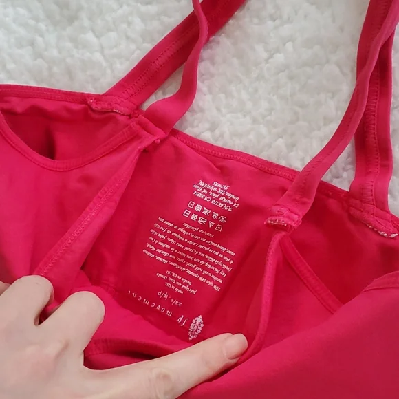 Free People Good Karma Crop bright pink - Picture 5 of 12